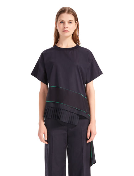 T-shirt in cotone e seta