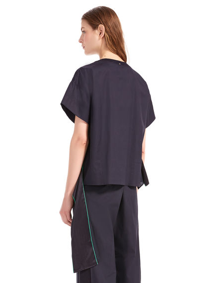 T-shirt in cotone e seta