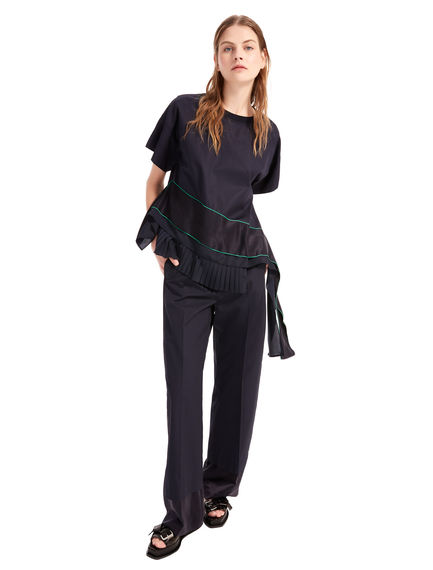 T-shirt in cotone e seta