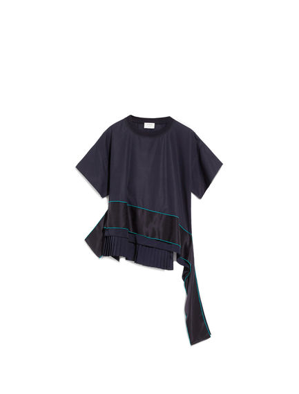 T-shirt in cotone e seta