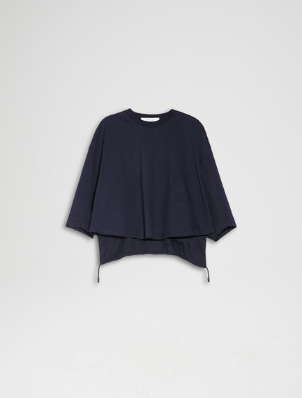 T-shirt cropped con coulisse