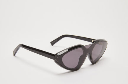 Occhiali a maschera in acetato nero