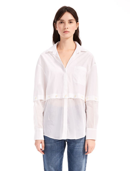 Camicia multi-way in cotone