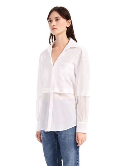 Camicia multi-way in cotone