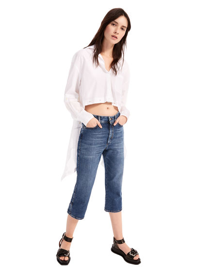Camicia multi-way in cotone