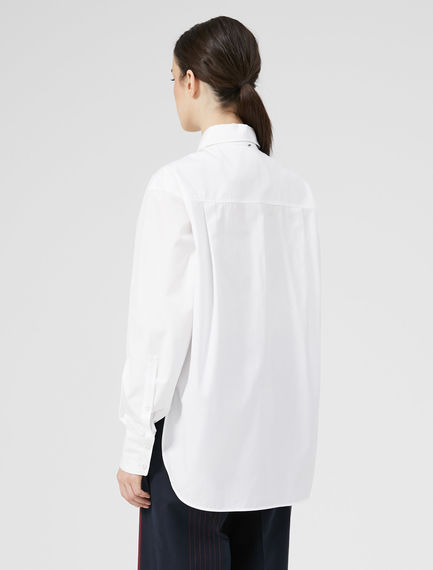 Camicia oversize in popeline di cotone
