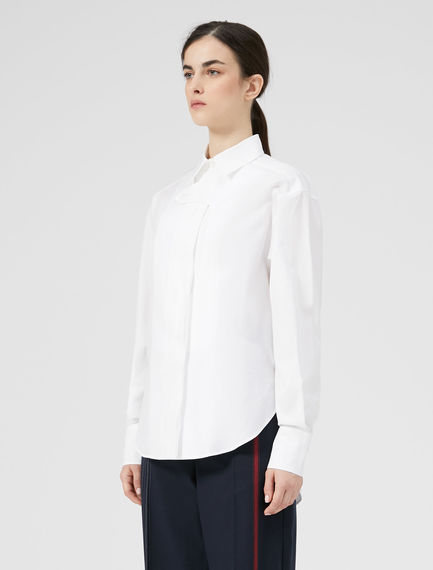 Camicia oversize in popeline di cotone