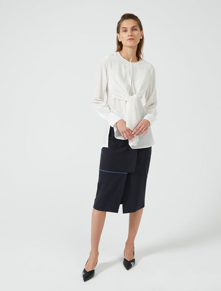 Blusa con doppio pannello