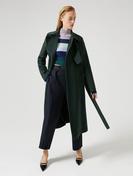 Pantaloni sartoriali in tessuti a contrasto