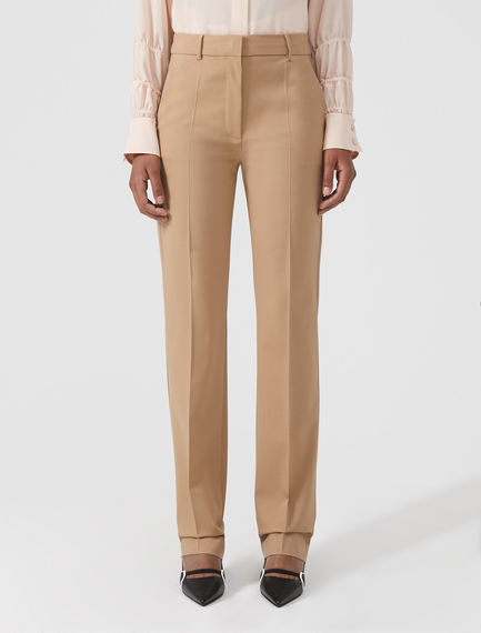 Pantaloni dritti in stile equestre