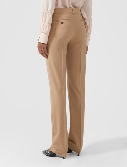 Pantaloni dritti in stile equestre