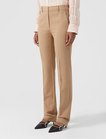 Pantaloni dritti in stile equestre
