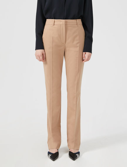 Pantaloni dritti in lana