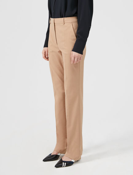 Pantaloni dritti in lana