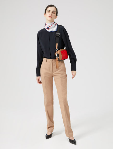 Pantaloni dritti in lana