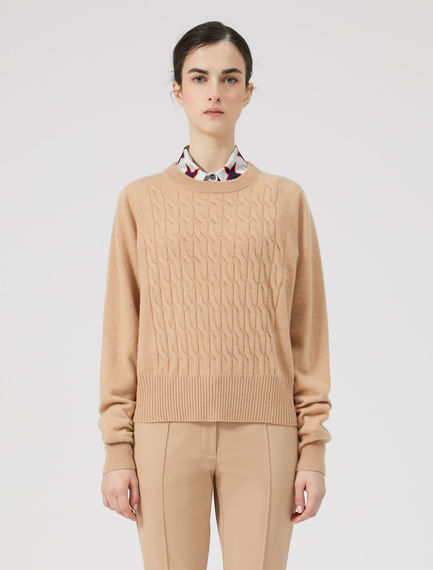 Maglia in cachemire a trecce