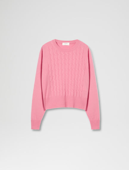 Maglia in cachemire a trecce