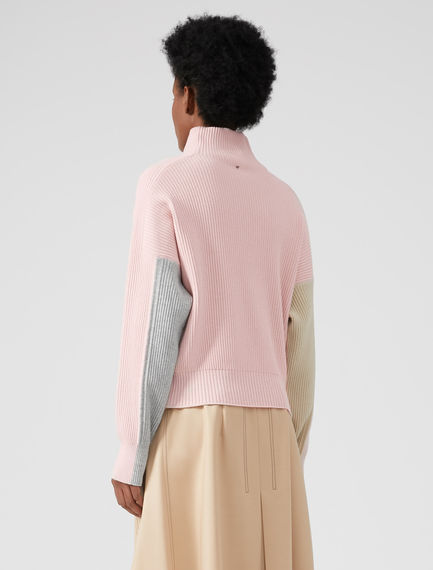 Maglia stile college color-block