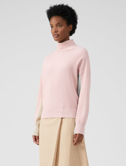Maglia stile college color-block