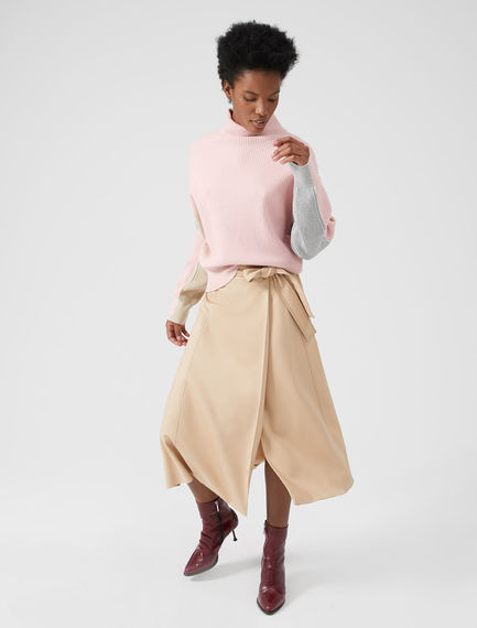 Maglia stile college color-block