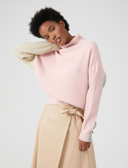 Maglia stile college color-block