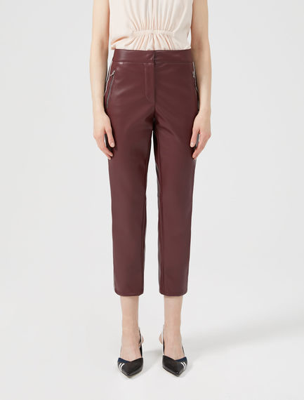 Pantaloni slim in stile biker