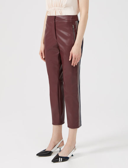 Pantaloni slim in stile biker