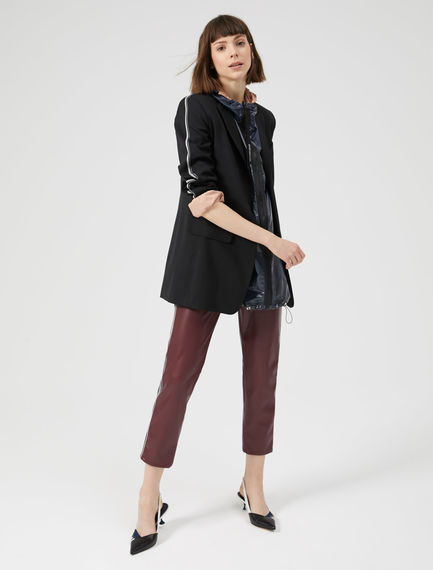 Pantaloni slim in stile biker