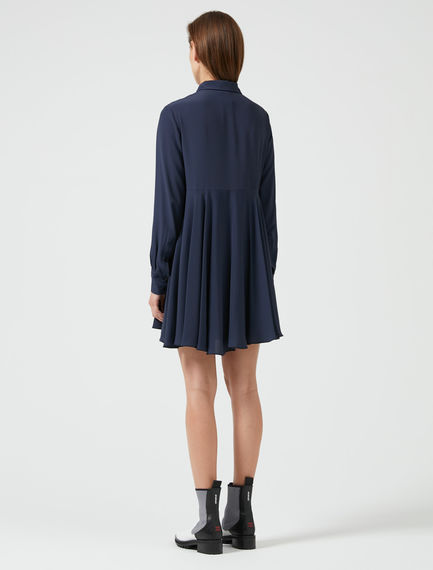 Abito skater in seta colour pop