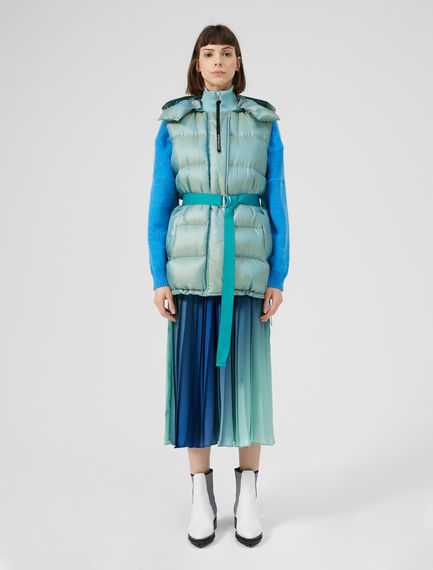 Piumino gilet iridescente