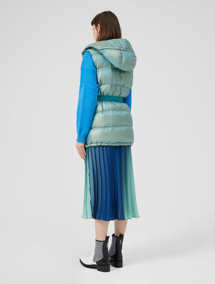 Piumino gilet iridescente