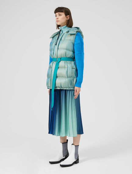 Piumino gilet iridescente