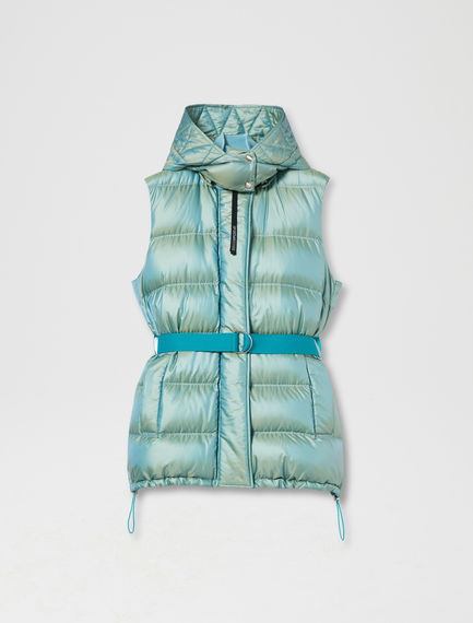 Piumino gilet iridescente