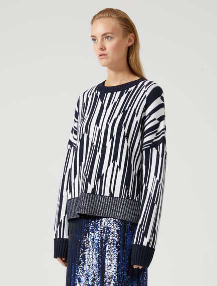 Maglia in cachemire a rombi.