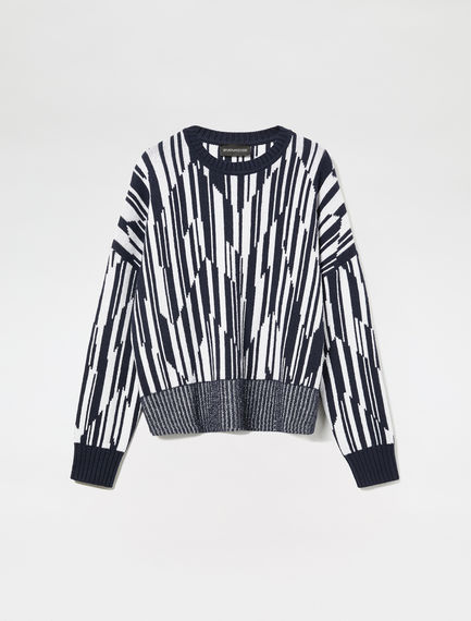 Maglia in cachemire a rombi.