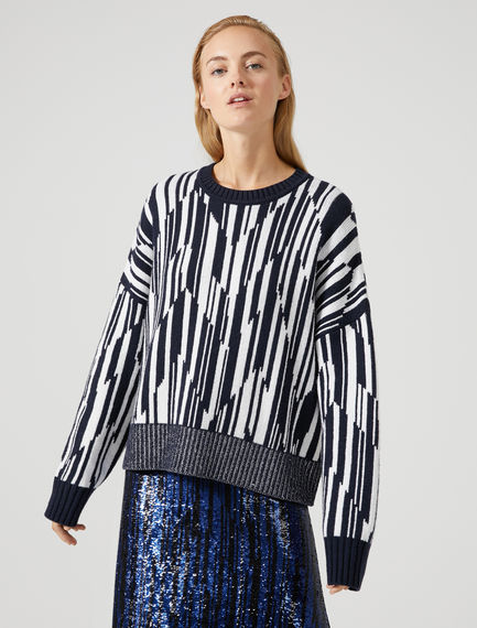 Maglia in cachemire a rombi.