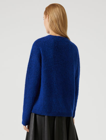 Maglia in alpaca a righe degradé.