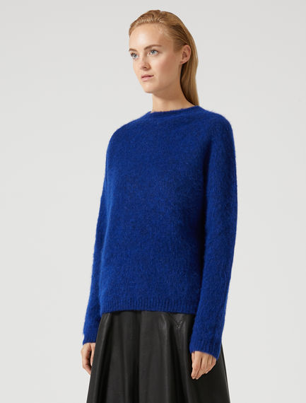 Maglia in alpaca a righe degradé.