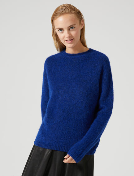 Maglia in alpaca a righe degradé.