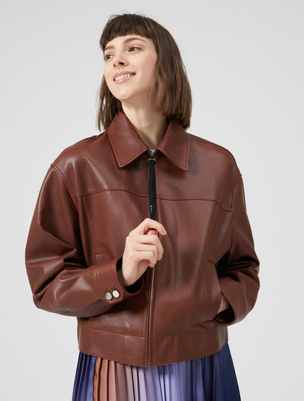 Giubbotto bomber in nappa