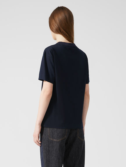 T-shirt in cotone con ricamo
