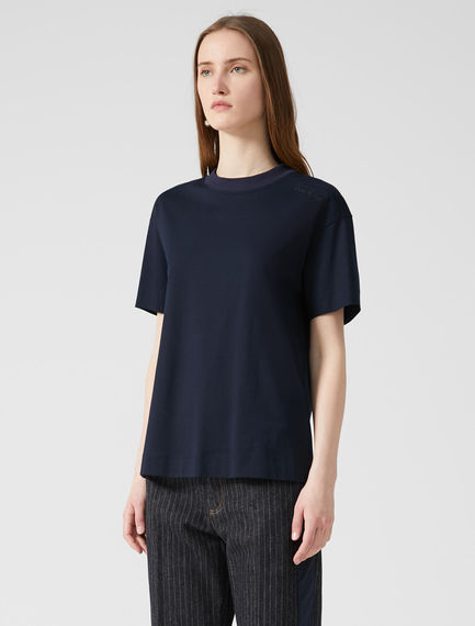 T-shirt in cotone con ricamo