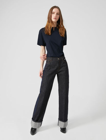 T-shirt in cotone con ricamo