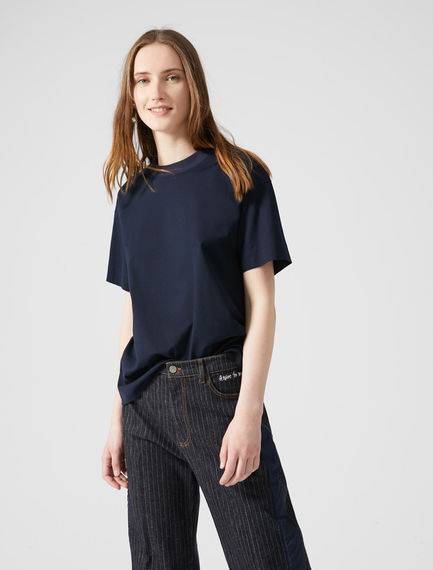 T-shirt in cotone con ricamo