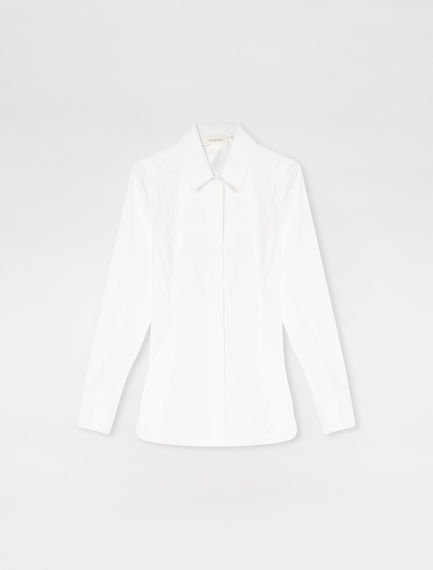 Camicia slim fit in popeline