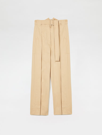 Pantalone cropped con pieghe
