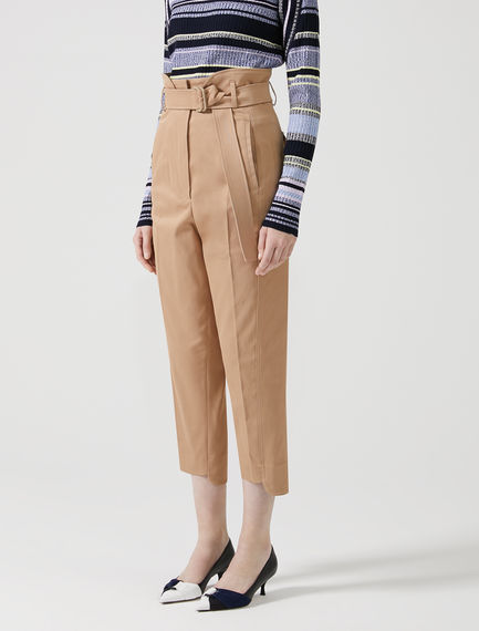 Pantaloni cargo in cotone stretch