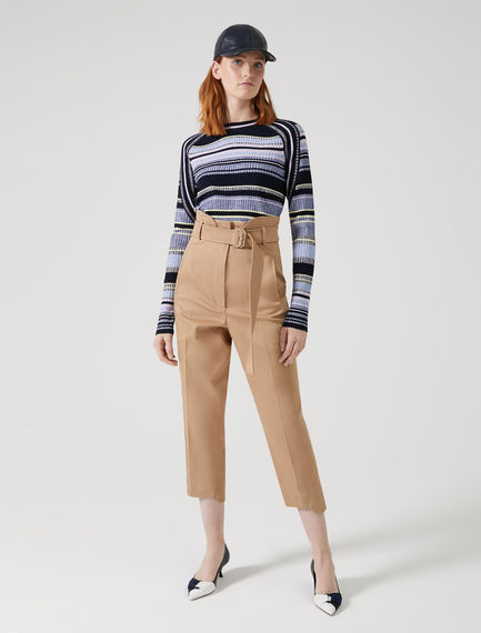Pantaloni cargo in cotone stretch