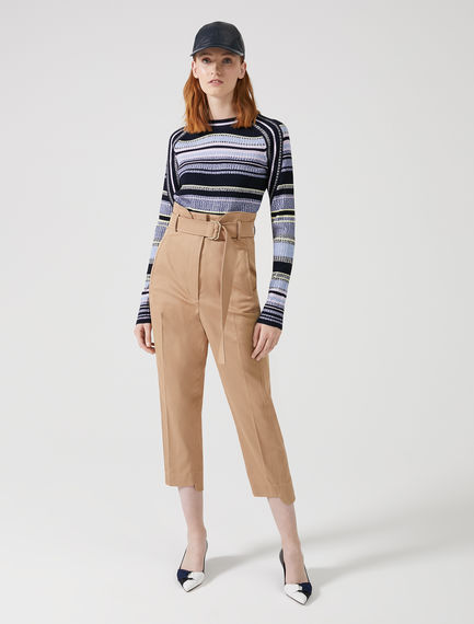 Pantaloni cargo in cotone stretch