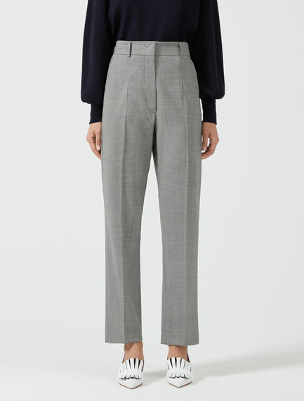 Pantaloni sartoriali in tessuto pied de poule